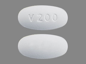 Pill V200 White Capsule/Oblong is Voriconazole