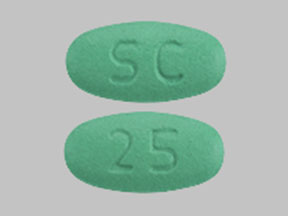 Pill SC 25 Green Oval is Sildenafil Citrate