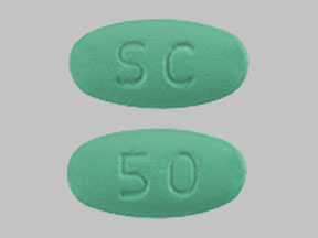 Pill SC 50 Green Oval is Sildenafil Citrate