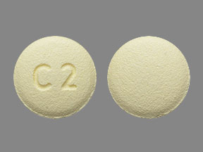 Pill C2 Yellow Round is Amlodipine Besylate and Olmesartan Medoxomil