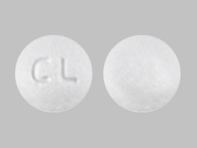 Pill CL White Round is Clonidine Hydrochloride Extended-Release