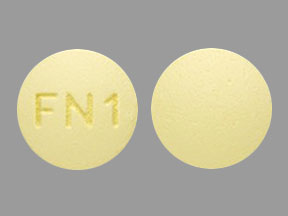 Pill FN1 Yellow Round is Fenofibrate