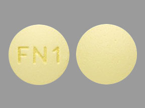 Pill FN1 Yellow Round is Fenofibrate