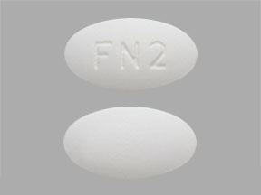 Pill FN2 White Oval is Fenofibrate