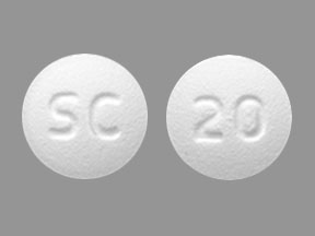 Pill SC 20 White Round is Sildenafil Citrate