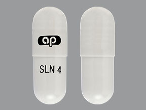 Pill ap SLN 4 White Capsule/Oblong is Silodosin