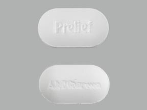Pill Prelief AkPharma White Oval is Prelief