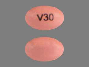 Pill V30 Pink Capsule-shape is Myorisan
