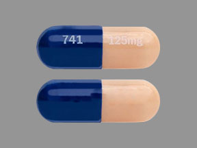 Pille 741 125 mg er Vancomycin Hydrochloride 125 mg (base)