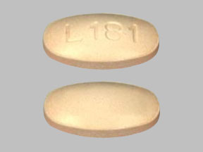 Pill L181 Peach Oval is Hydrochlorothiazide and Irbesartan