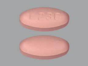 Pill L238 Pink Oval is Hydrochlorothiazide and Valsartan