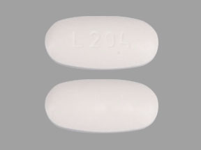 Pill L204 White Elliptical/Oval is Telmisartan