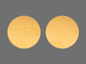 Pill L161 Yellow Round is Donepezil Hydrochloride
