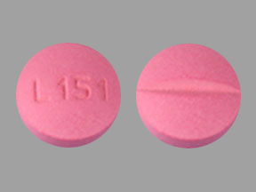 Pill L151 Pink Round is Metoprolol Tartrate