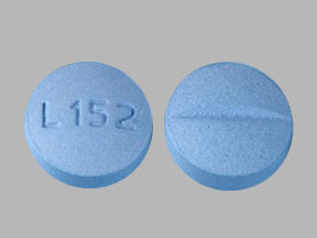 Pill L152 Blue Round is Metoprolol Tartrate