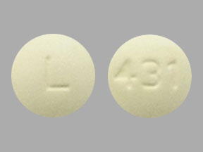 Pill L 431 Yellow Round is Solifenacin Succinate