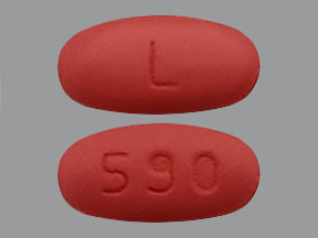 Pill L 590 Pink Capsule/Oblong is Azithromycin Dihydrate