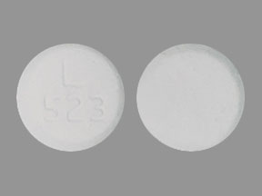 Pill L 523 White Round is Clonazepam (Orally Disintegrating)