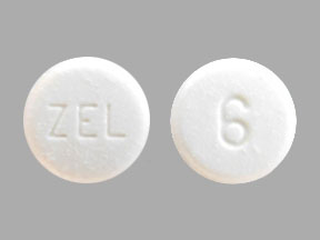 Pill ZEL 6 White Round is Zelnorm