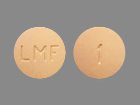 Pill LMF 1 is Folbic RF Vitamin B Complex with Folic Acid