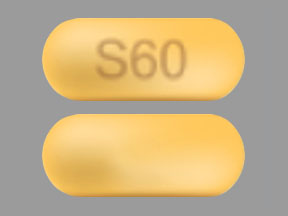 Pill S60 Yellow Capsule-shape is Seysara