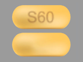 Pill S60 Yellow Capsule/Oblong is Seysara