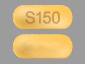 Pill S150 Yellow Capsule/Oblong is Seysara