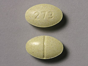 Pill 273 Yellow Elliptical/Oval is BroveX CT