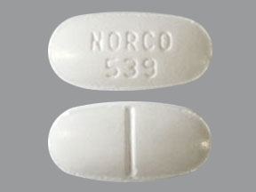 Norco 325 mg / 10 mg NORCO 539