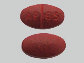 Pil AP 85 is BiferaRx polysacharide ijzercomplex 22 mg / heemijzer polypeptide 6 mg / foliumzuur 1 mg / vitamine B12 0,025