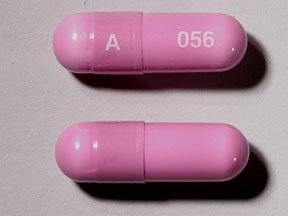 Pill A 056 Purple Capsule/Oblong is Phrenilin Forte