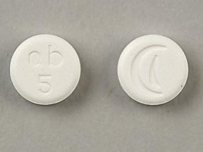Pill Logo ab 5 White Round is Amlodipine Besylate
