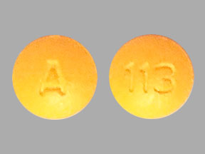 Pill A 113 Orange Round is Indapamide