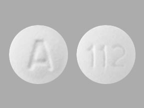 Pill A 112 White Round is Indapamide