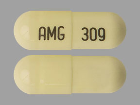 Pill Imprint AMG 309 (Penicillamine 250 mg)