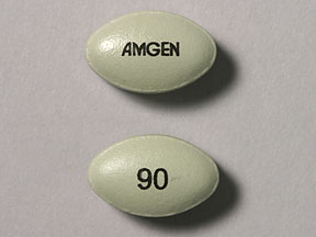 Pill AMGEN 90 Green Oval is Sensipar