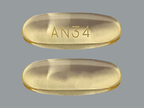 Pill AN34 Yellow Oblong is Triklo