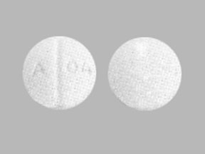 Pill A 04 White Round is Oxycodone Hydrochloride
