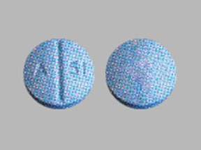 Pill A 51 Blue Round is Oxycodone Hydrochloride