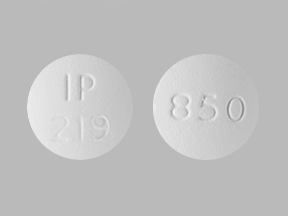 Metformin hydrochloride 850 mg IP 219 850