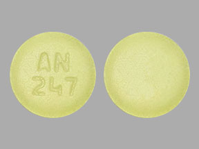 Pill AN 247 Yellow Round is Chlorthalidone