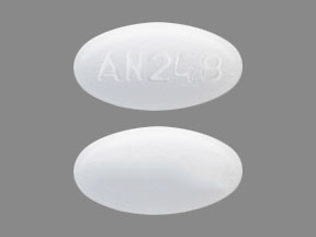Pill AN248 White Oval is Alosetron Hydrochloride