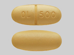 Pill OL 500 Yellow Oval is Levetiracetam