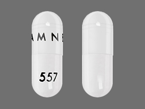 Pill AMNEAL 557 White Capsule-shape is Temazepam