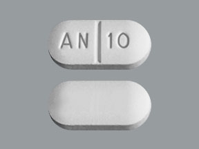 Pill AN 10 White Capsule/Oblong is Acetaminophen and Hydrocodone Bitartrate