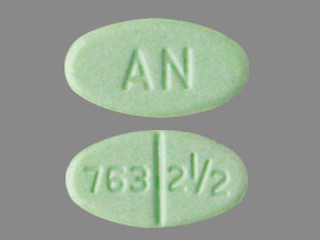 Warfarin sodium 2.5 mg AN 763 2 1/2