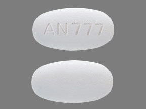 Pill AN 777 White Oval is Linezolid