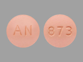 Pill AN 873 Orange Round is Bosentan