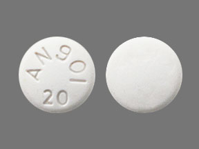 Pill AN901 20 White Round is Aripiprazole