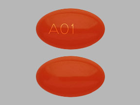 Pill A01 Orange Elliptical/Oval is Isotretinoin